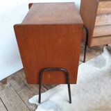 2 furniture or vintage boarding school bedside table