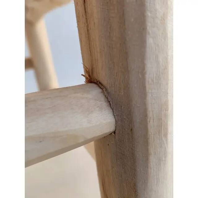 Contemporary Moroccan stool handmade in nylon rope and wood