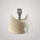 Arlus paire d'appliques métal perspex blanc vintage wall light 1960