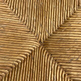 Low stool in wood and straw