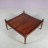 Elegant 1950s wooden coffee table from Denmark