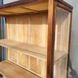 Art Deco oak museum display case