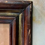 Antique wooden mirror