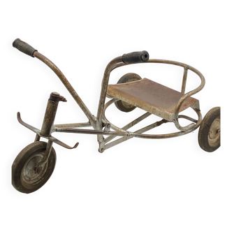 Tricycle, enfant, ancien, vintage , métal