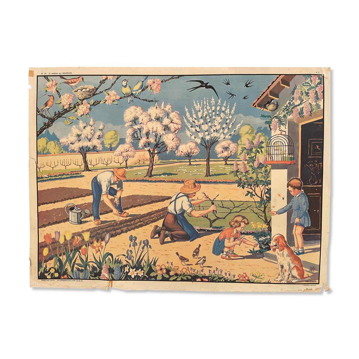 Vintage MDI school poster