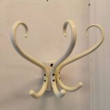 Curved wooden coat hook