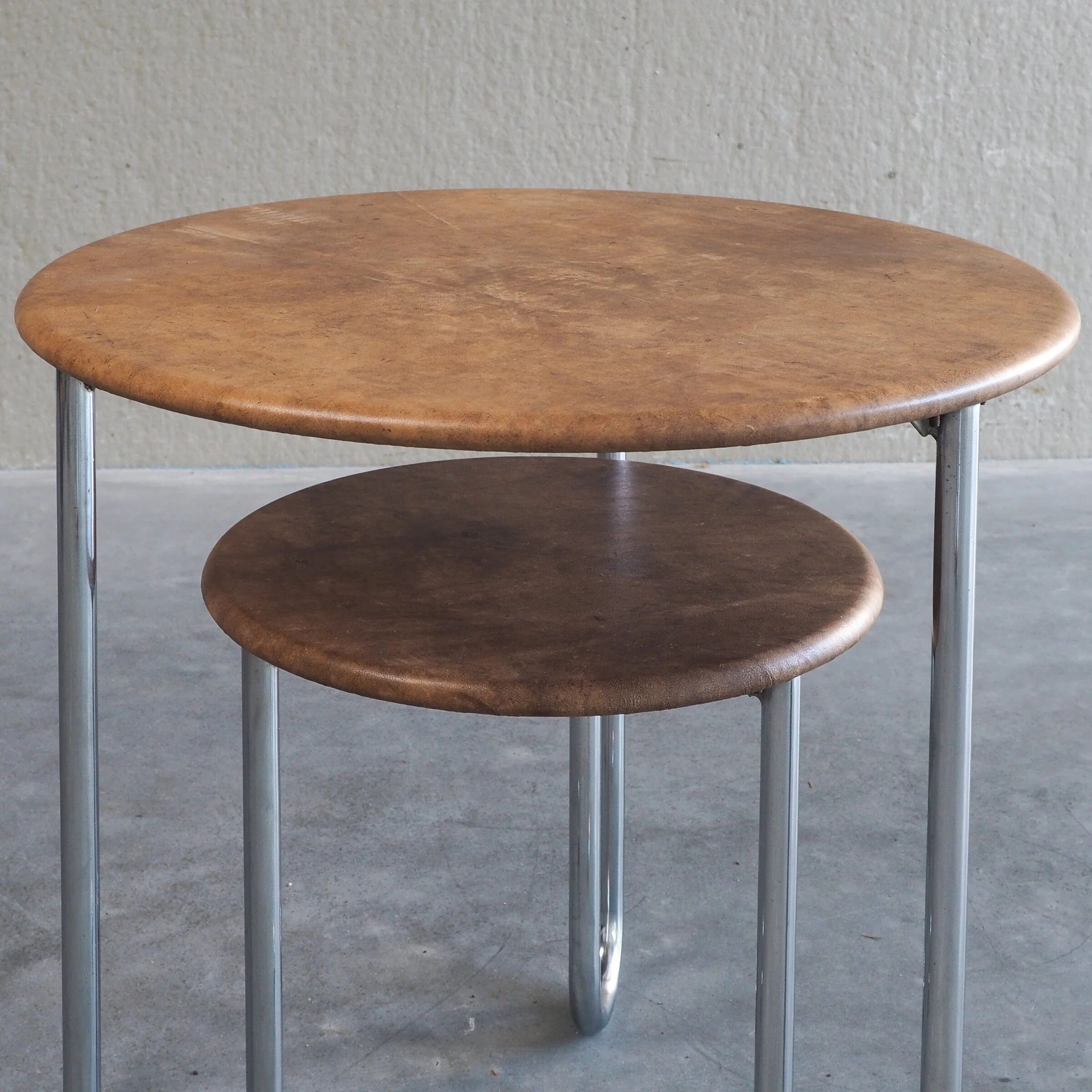 Bauhaus two-tier side table
