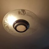 Glass art deco ceiling light