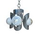 Iconico Lampadario Vintage Anni '70 – Design "Space Age" in Ferro Cromato