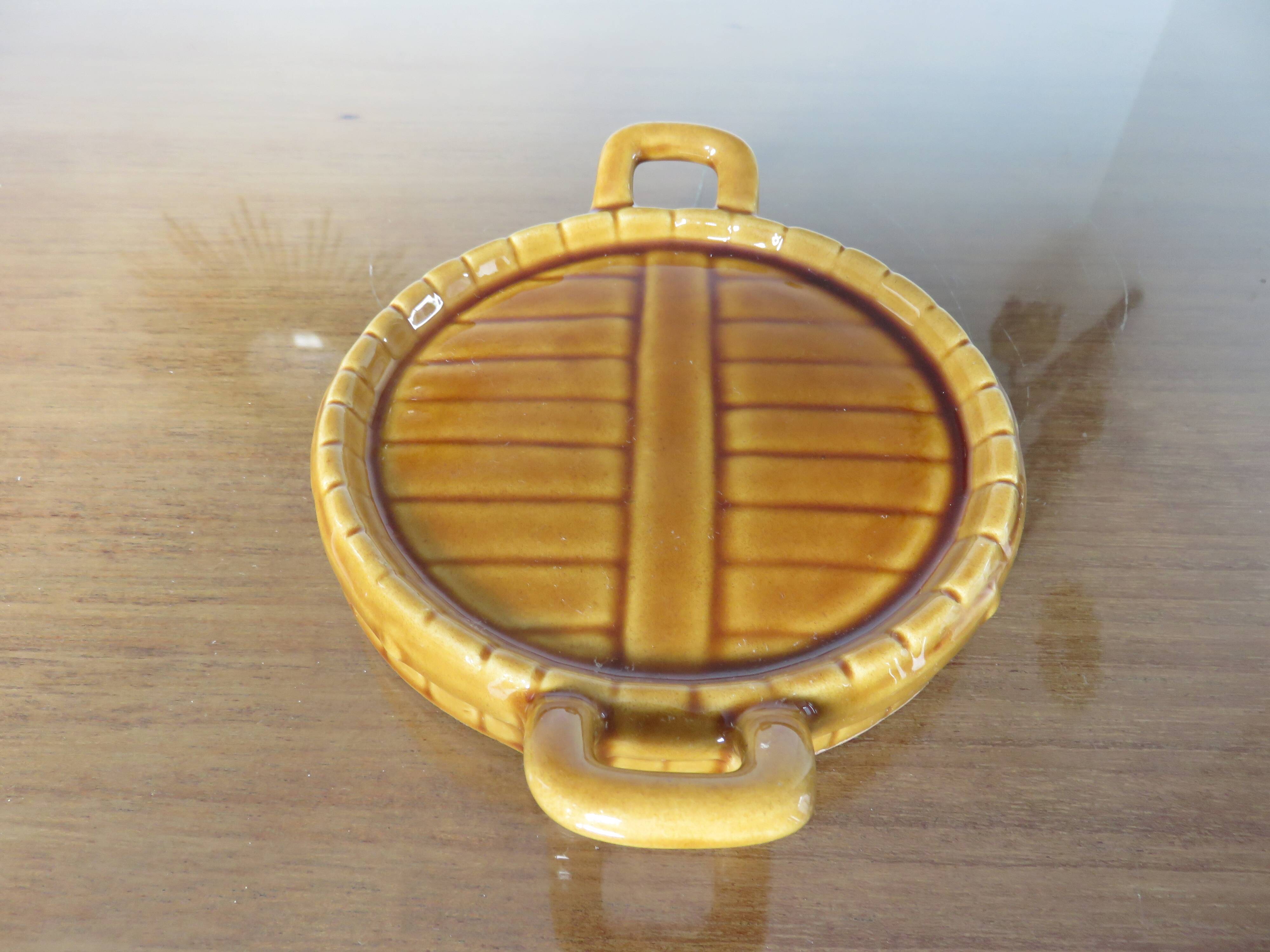 Albert Ferlay Vallauris ceramic bottle coaster 50s 60s