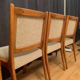Ensemble de quatre chaises Cane Back conçues par Jens Risom, JO Carlssons, Suède, années 1950