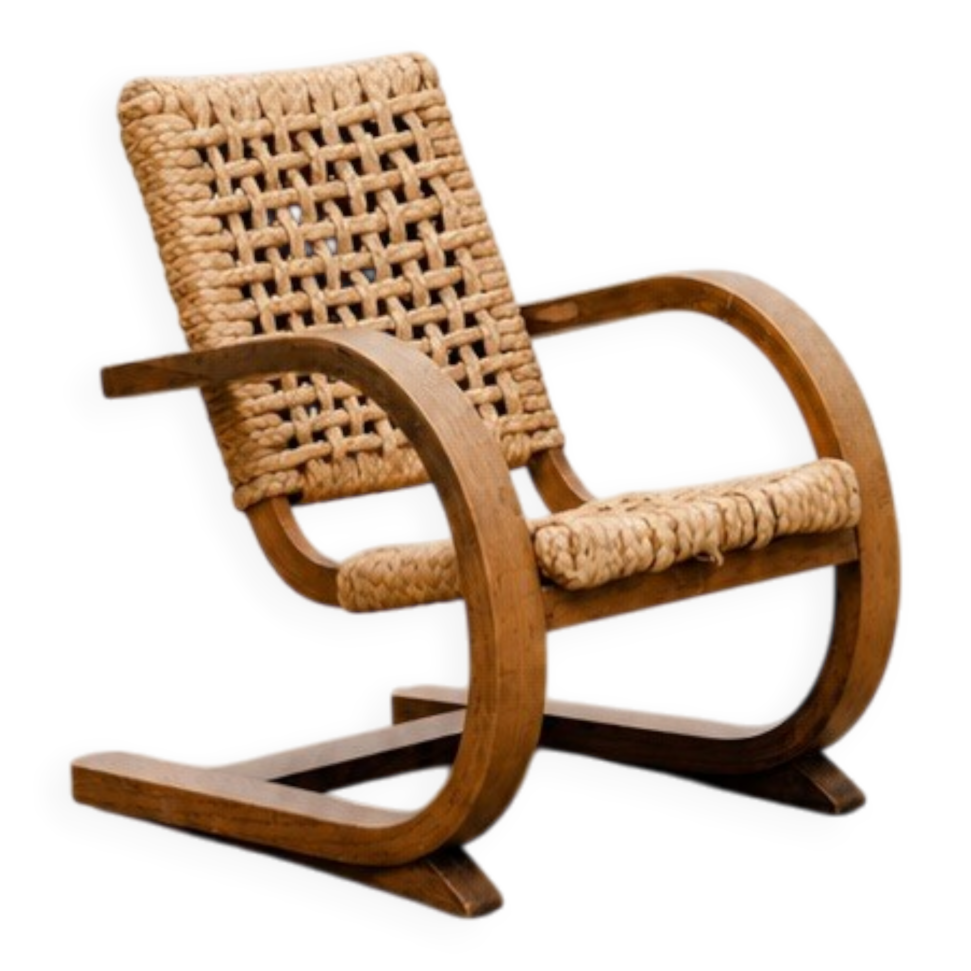 Rare fauteuil de démonstration Audoux et Minet, taille enfant