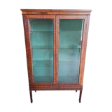 Showcase 2 doors 3 floors glazed mahogany