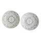 Set of 2 Boch soup plates, Copenhagen decor