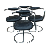 Set 4 chaises Giotto Spotino vintage