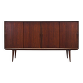 Rosewood highboard, Danish design, 1970s, manufacturer: Omann Jun