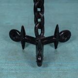 Brutalist metal candlestick, minimalist iron candlestick.