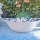 English salad bowl Johnson Brothers model Rose Chintz blue
