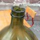 Dame jeanne 20 litres verte vintage