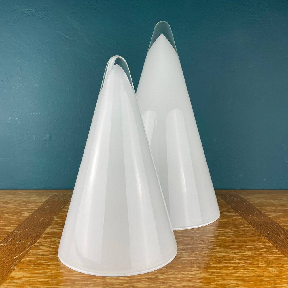 Cone table lamps Murano, Italy, 1970s, set of 2