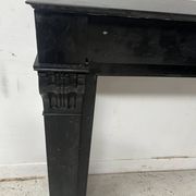 Napoleon III period fireplace with a black marble corbel. 19th century.