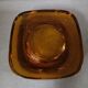Vintage amber glass ashtray