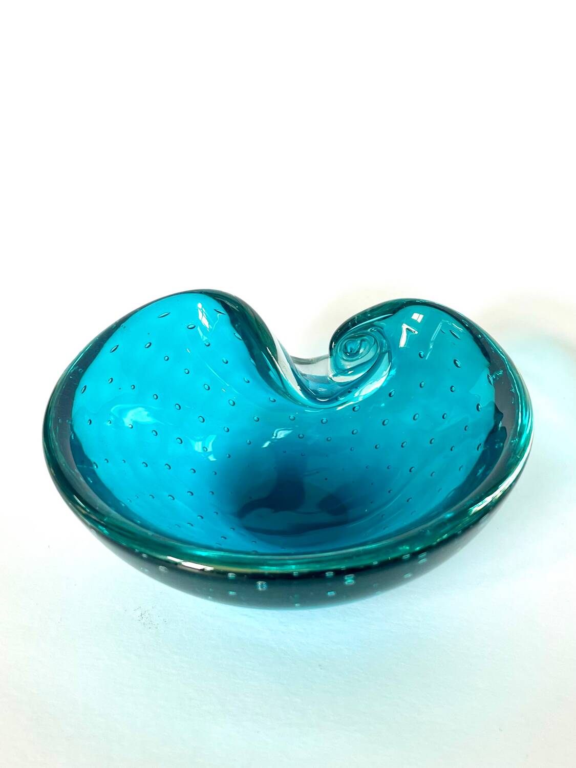 Sommerso ashtray, Barovier & Toso, Murano