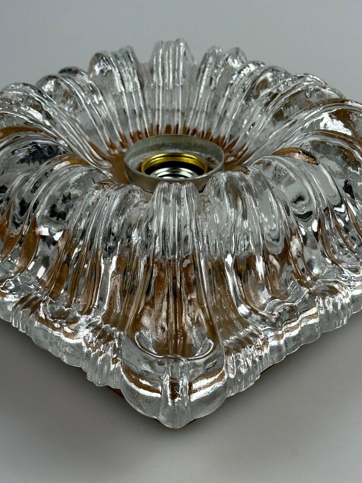 60s 70s ceiling lamp or wall lamp Germany Ice Glass Space Age Design