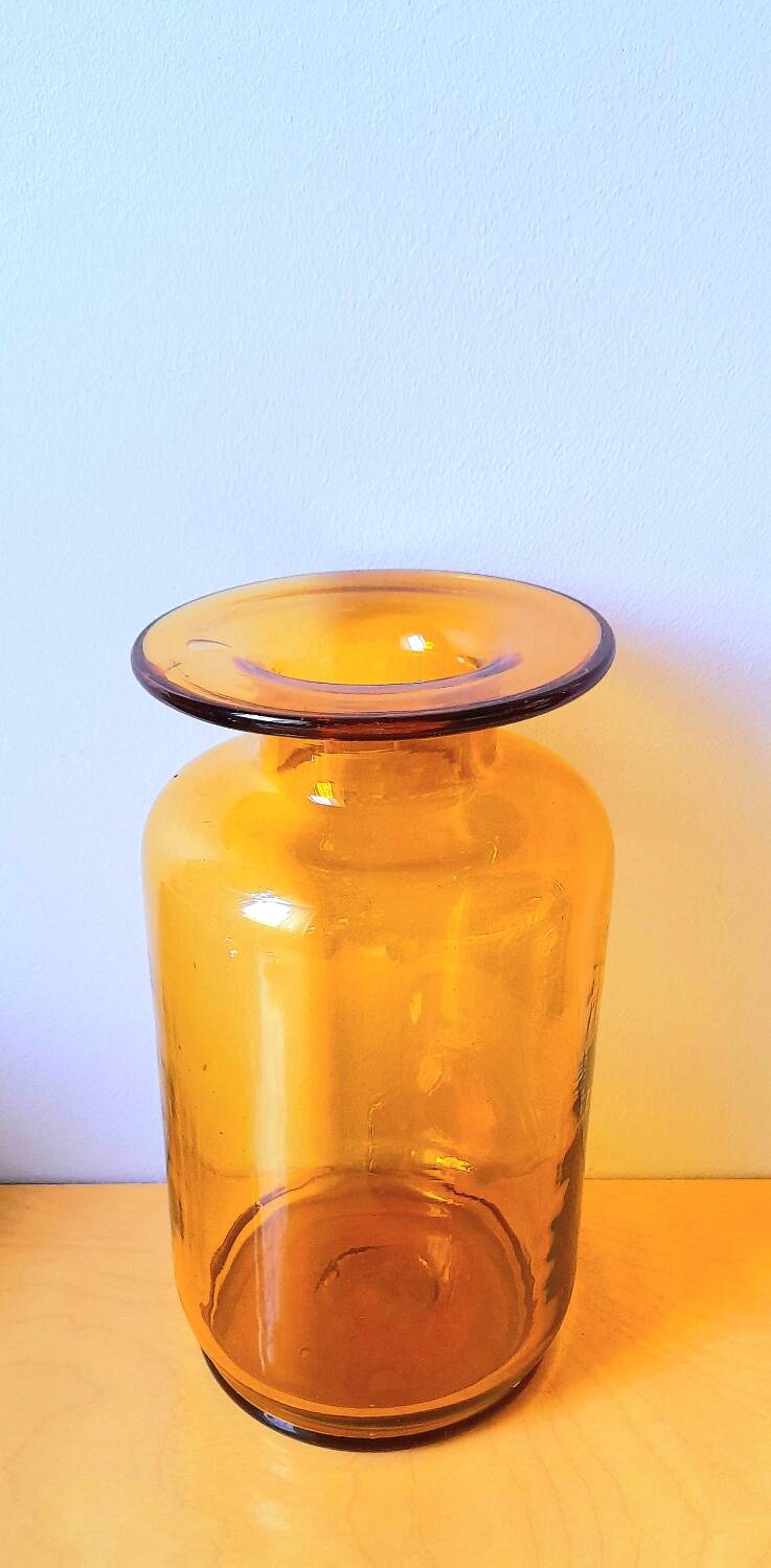 Flacon apothicaires en verre soufflé Empoli