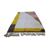 Handmade wool Berber rug 252x155 cm