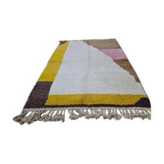 Handmade wool Berber rug 252x155 cm