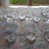 Saint Louis cups diamond model 1930 to 1940