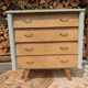 Commode scandinave pieds compas