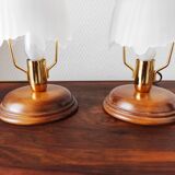 Pair of vintage Italian art deco style lamps