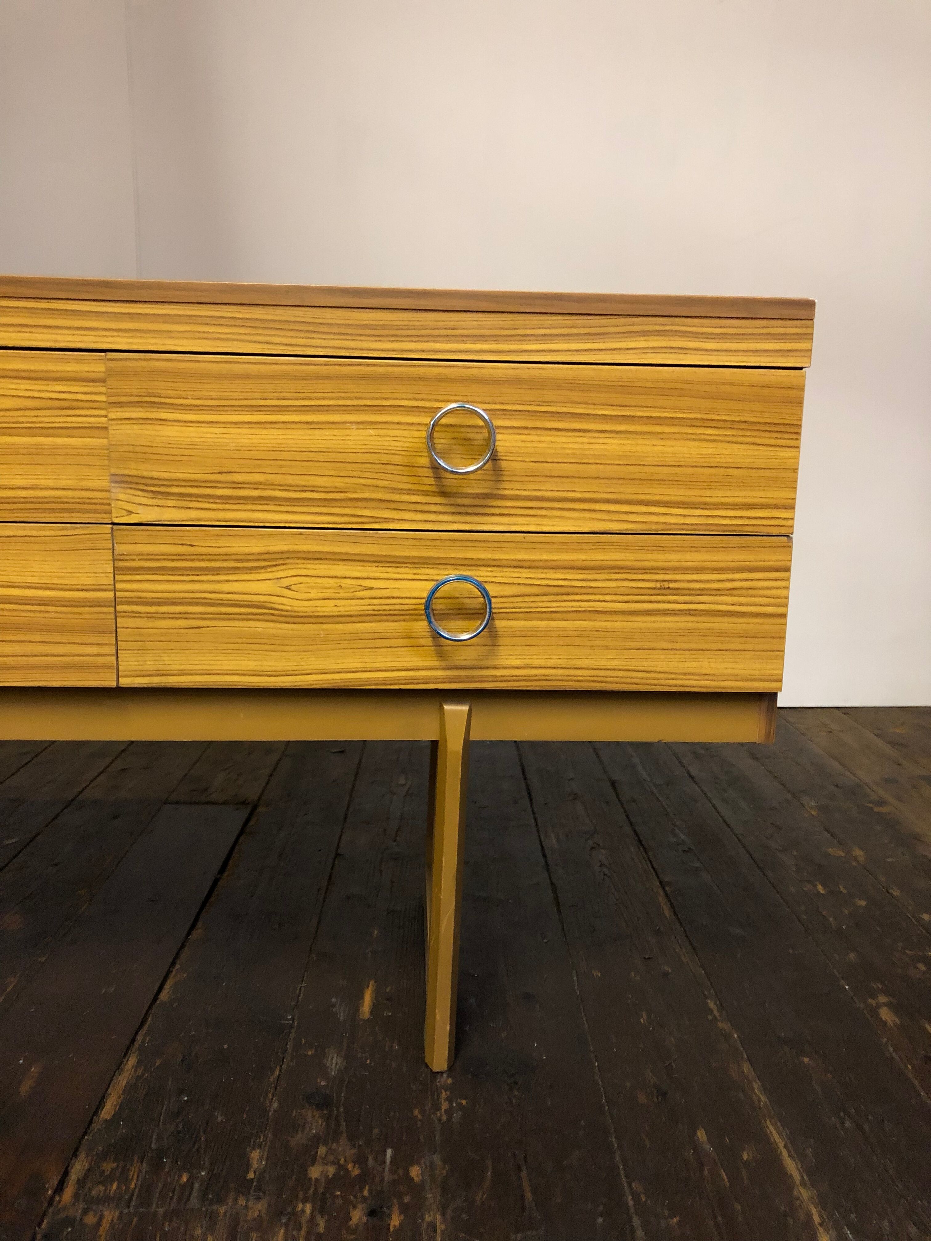 Vtg Mid Century Sideboard Danish Scandinavian Design Retro 70s Drawers