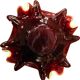 Murano glass ashtray, with an organic design and fluid curves.
