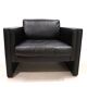 Fauteuil en cuir Knoll Studio Line par Jürgen Lange, 1970
