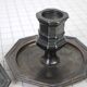 Pair of metal candlesticks