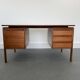 Mid-century teak freestanding desk from gv mobler, 1970s