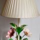 Bouquet lamp to table in vintage painted sheet vinyl lampshade