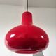 Suspension in red opaline design 70s