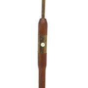 Scandinavian teak and metal floor lamp, Örebro Arbetarverkstad, Sweden, 1940