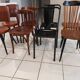 Suite de 8 chaises de bistrot dépareillées Baumann mondor ,tolix  vintage années 1960