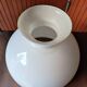 Globe lampshade opaline chandelier and lamp