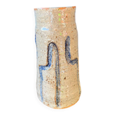 Beautiful stoneware vase glazed by the ceramist Jean Tessier. Late 20th century