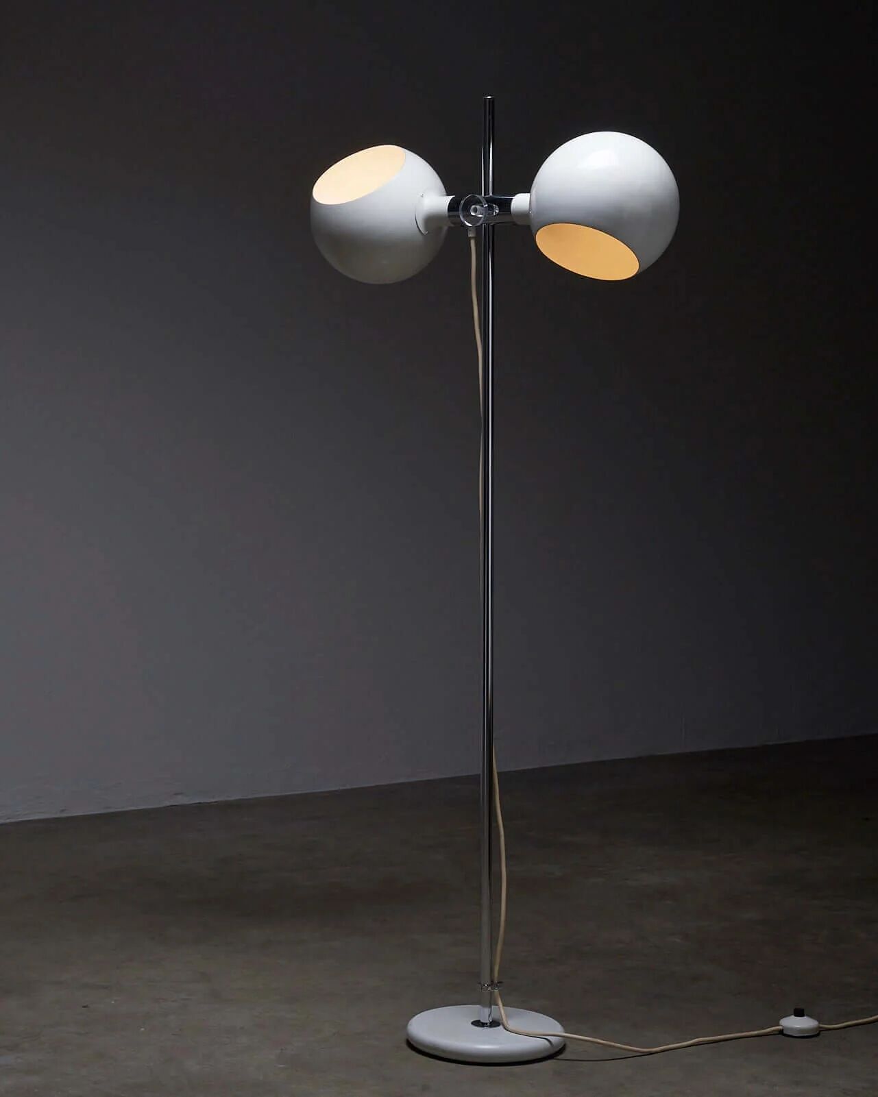 Double sphere floor lamp by Cosack