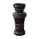 Vase balustre bleu nuit et ocre