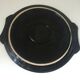 Vintage black ceramic pie dish