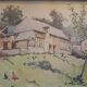 Aquarelle maison normande