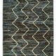Handwoven Tribal One of a Kind 86 cm x 297 cm Blue Wool Runner Carpet